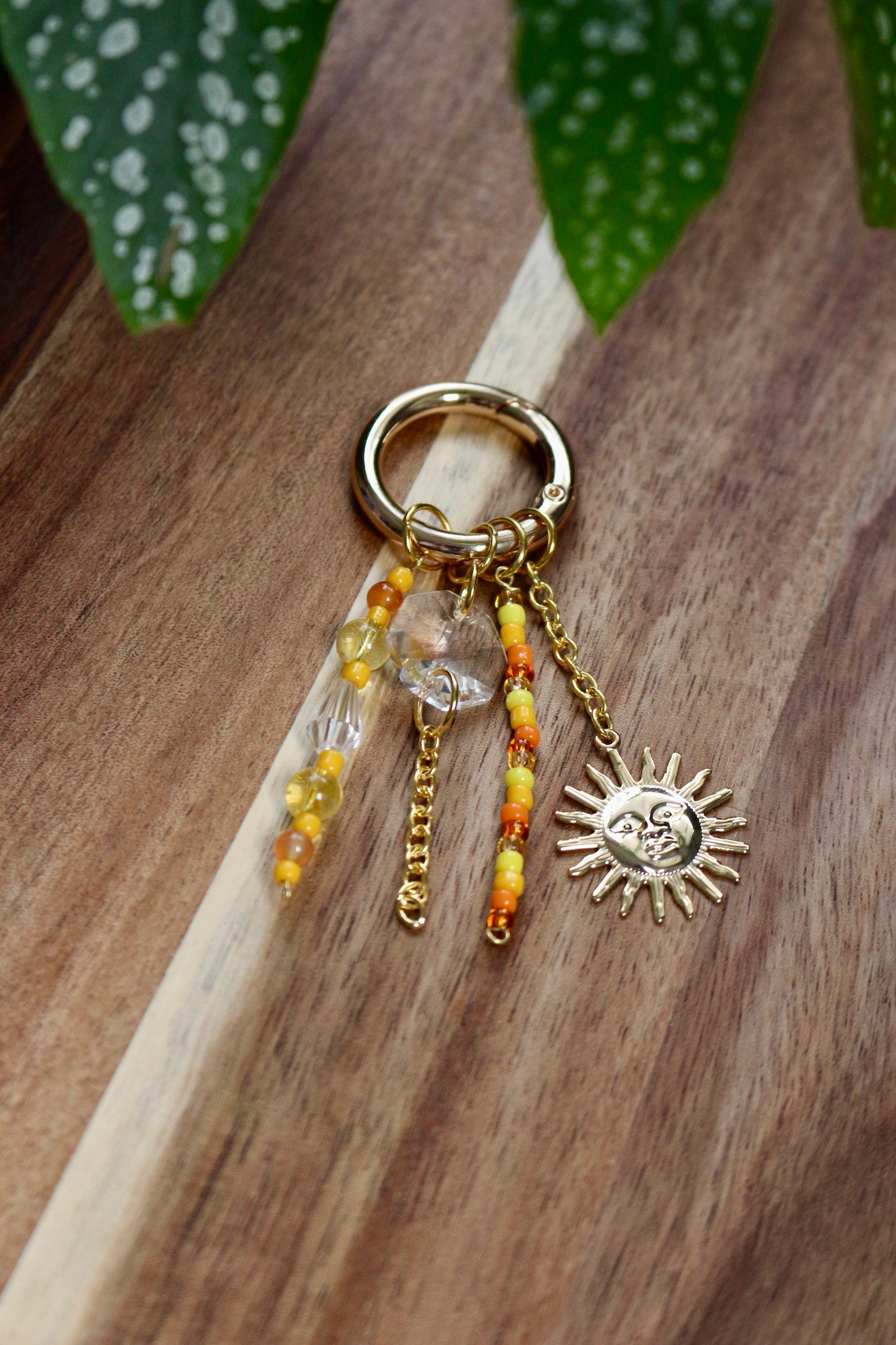 Serelyne- Grigri de sac en cornaline et citrine -