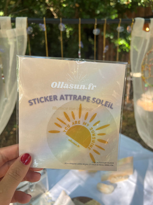Attrape soleil sticker suncatcher - You are my sunshine - Ollasun