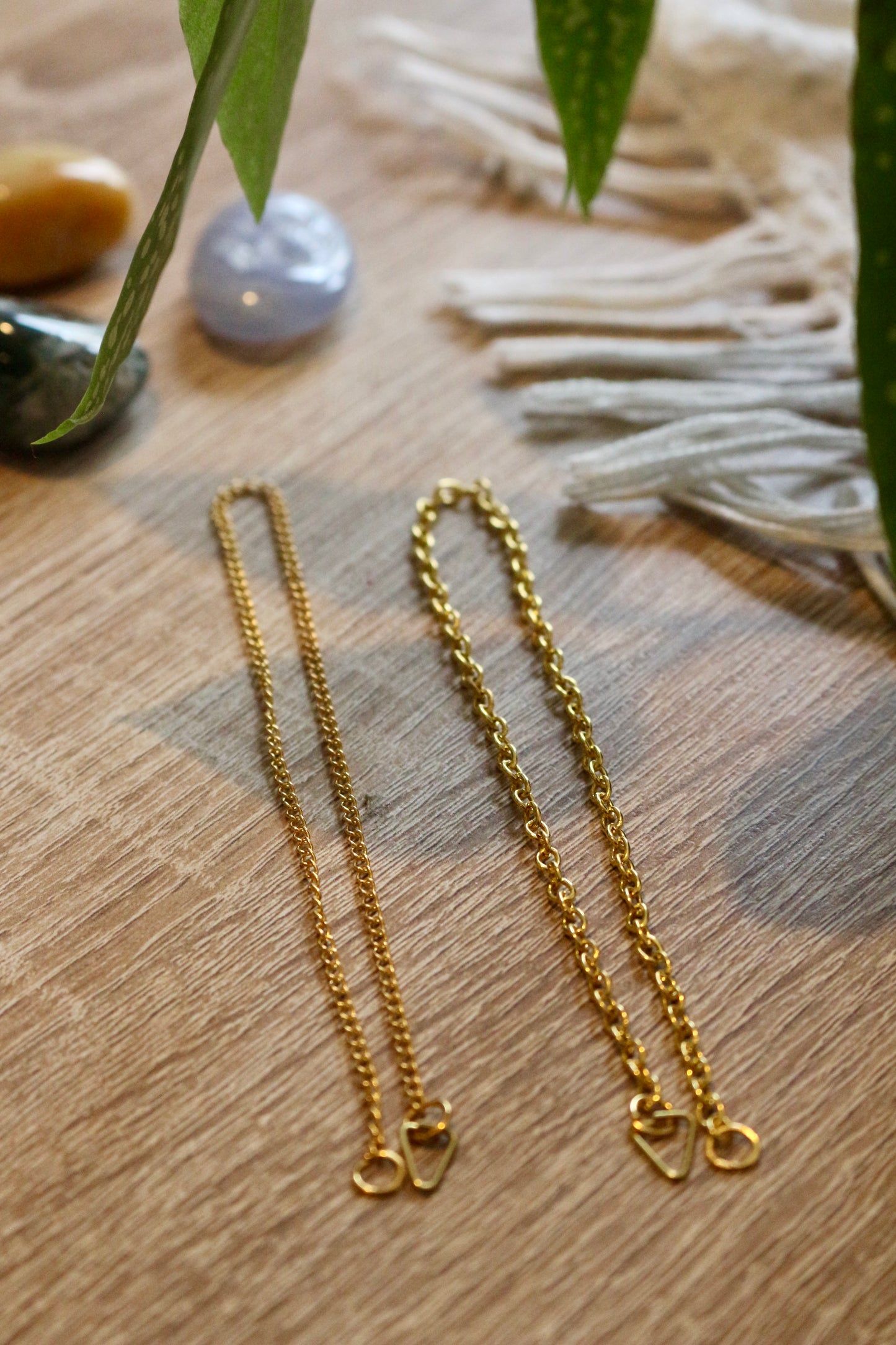 Chaîne d’attache dorée – Prolonger la lumière ✨- Attrape soleil - Suncatcher - Capteur de soleil - Créateur d'arc en ciel