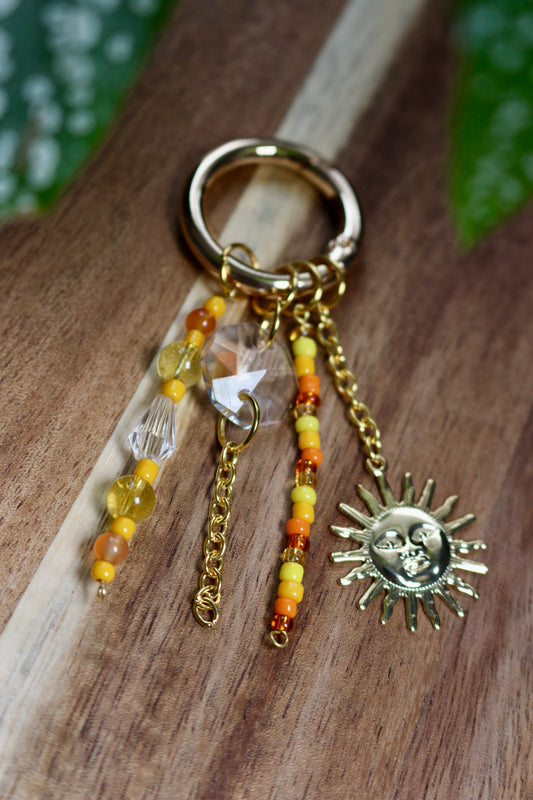 Serelyne- Grigri de sac en cornaline et citrine -