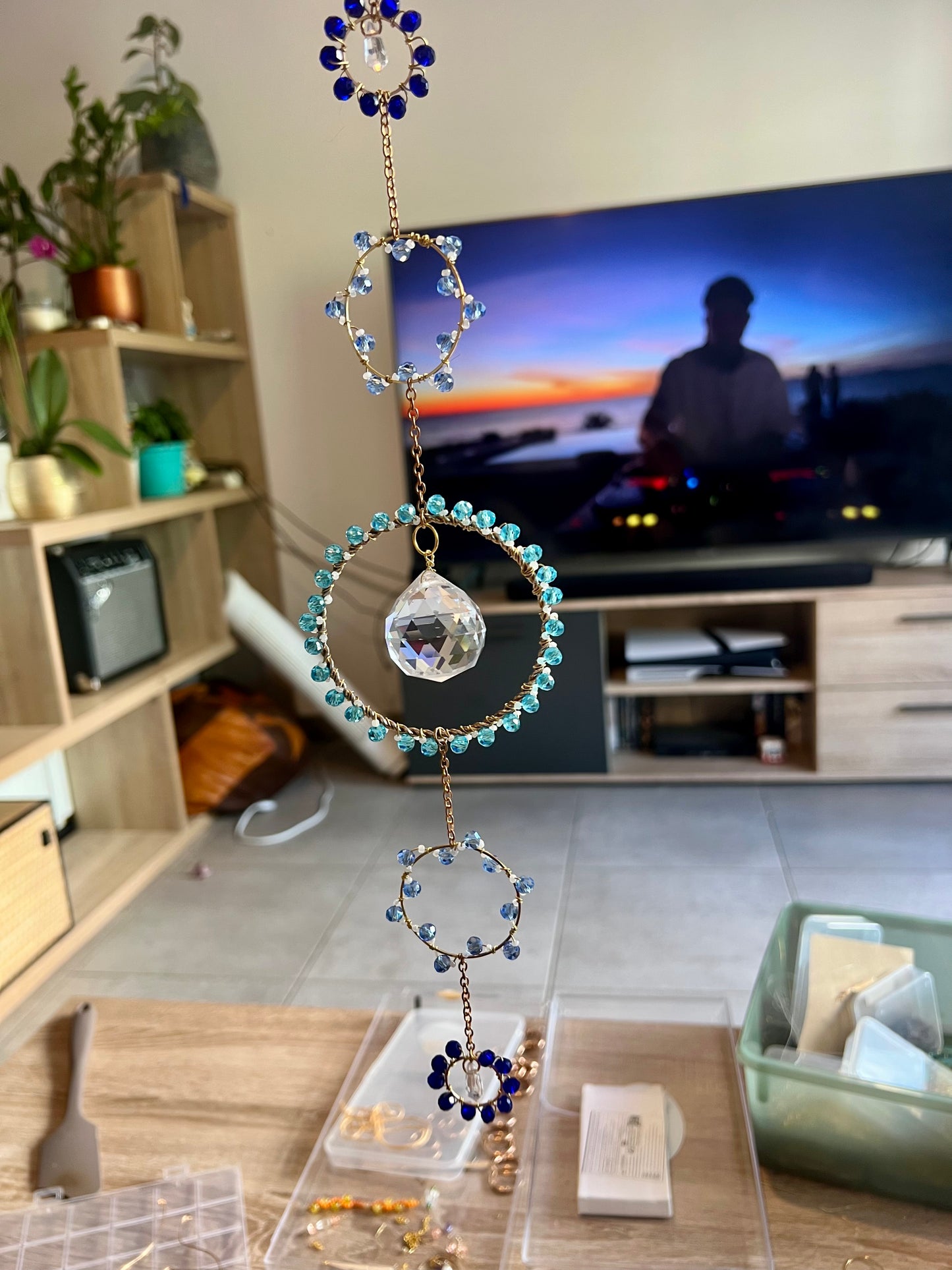 Azura 🌊 - Attrape-soleil - Suncatcher - Capteur de soleil - Créateur d'arc en ciel