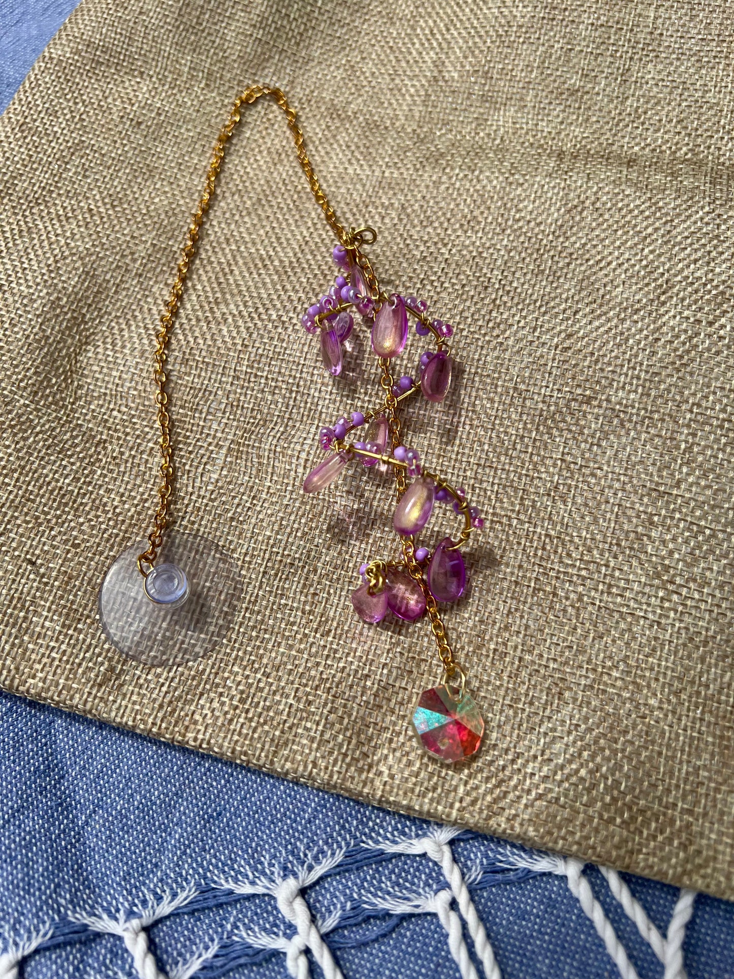 Aurore 🌊 - Attrape-soleil - Suncatcher - Capteur de soleil - Créateur d'arc en ciel