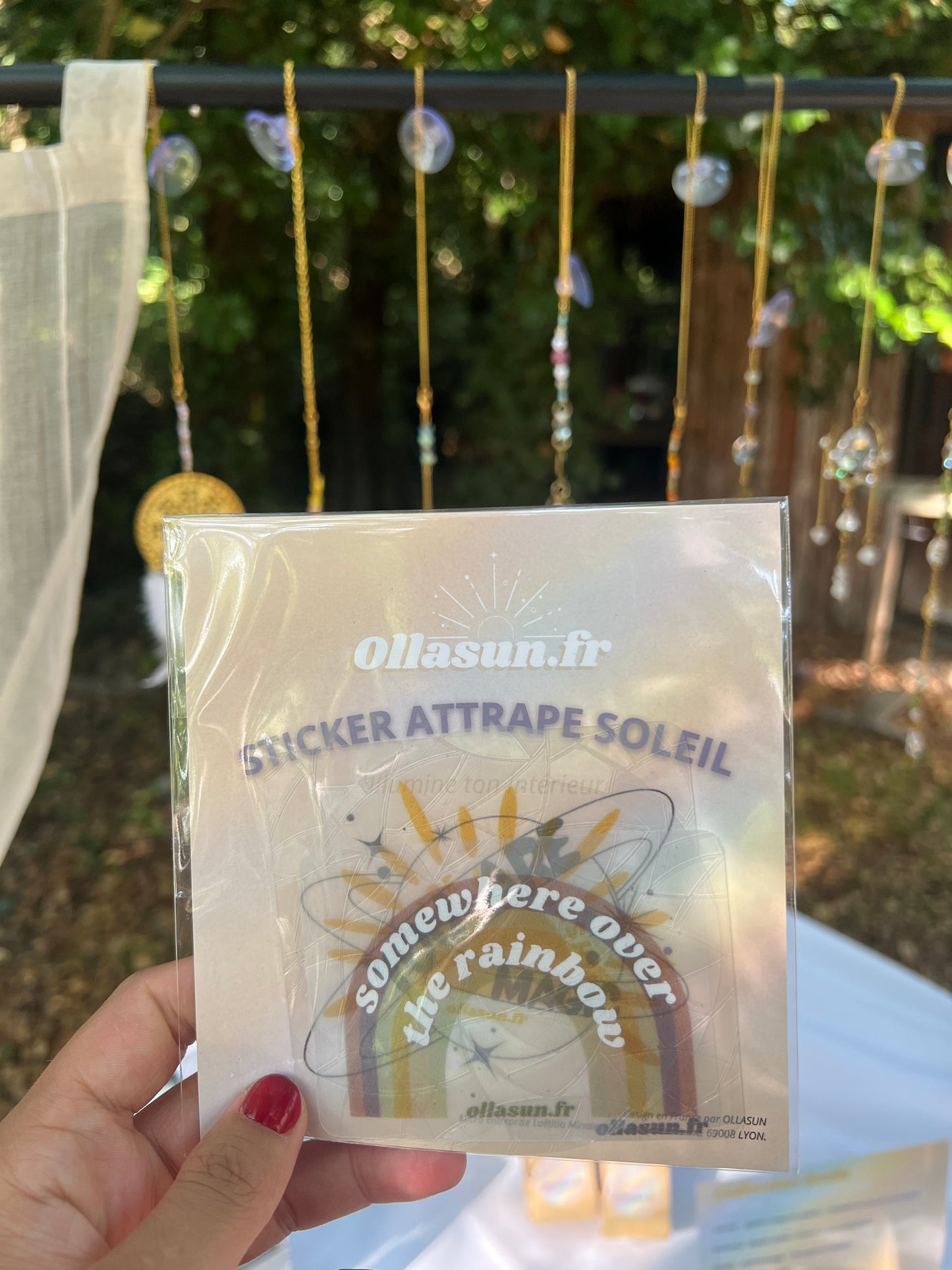 Lot de 3 stickers attrape soleil suncatcher createur d'arc en ciel Ollasun Lot Magic