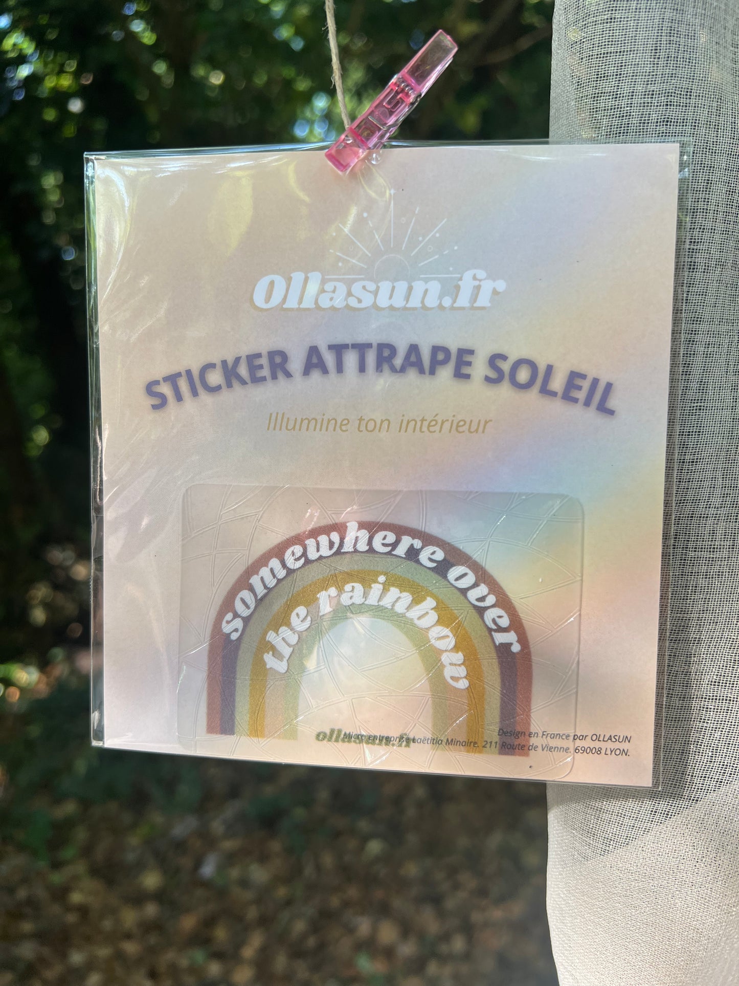 sticker suncatcher attrape soleil ollasun somewhere over the rainbow 